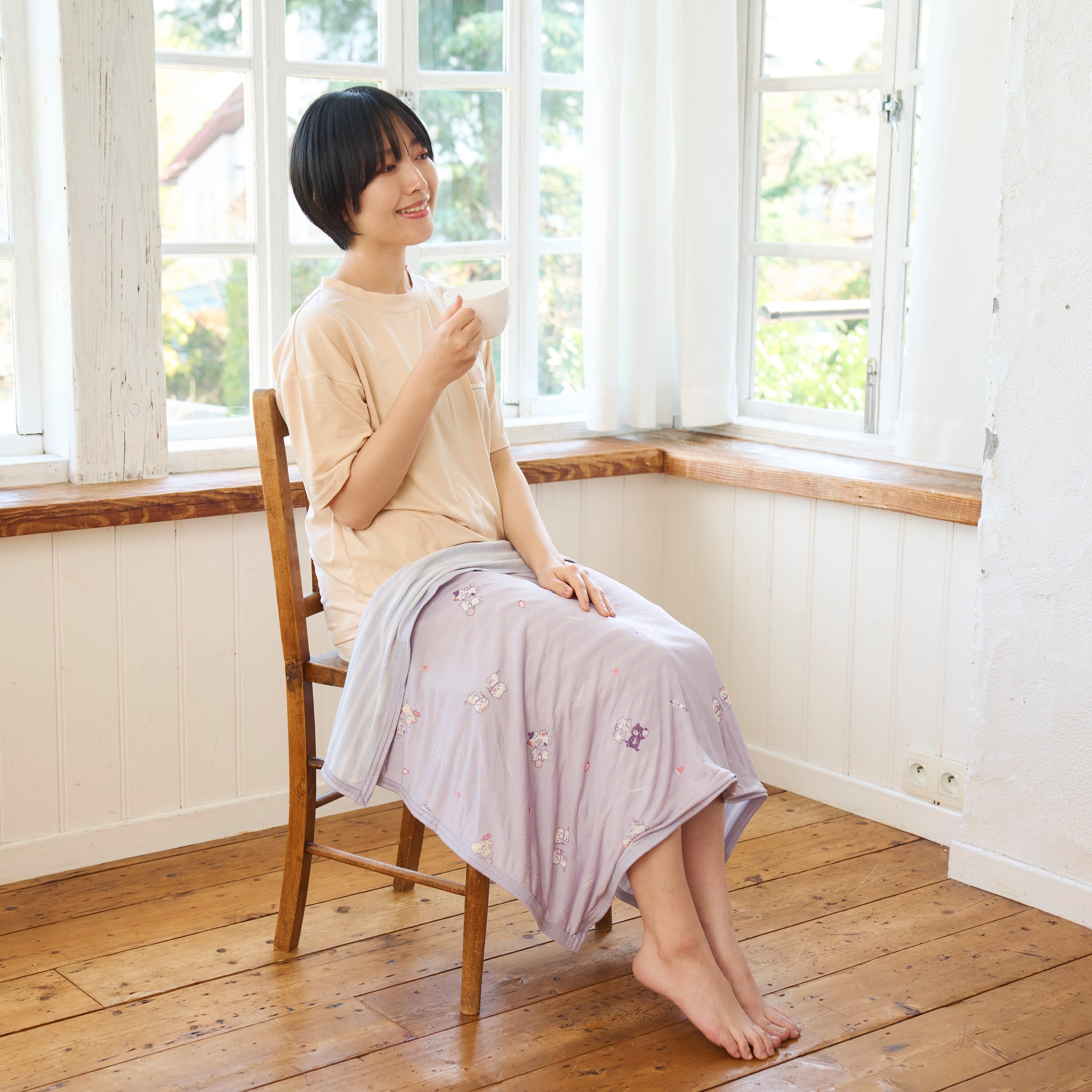 ふくふくにゃんこ 縁日 接触冷感 サマーケット M – HAPiNS online shop