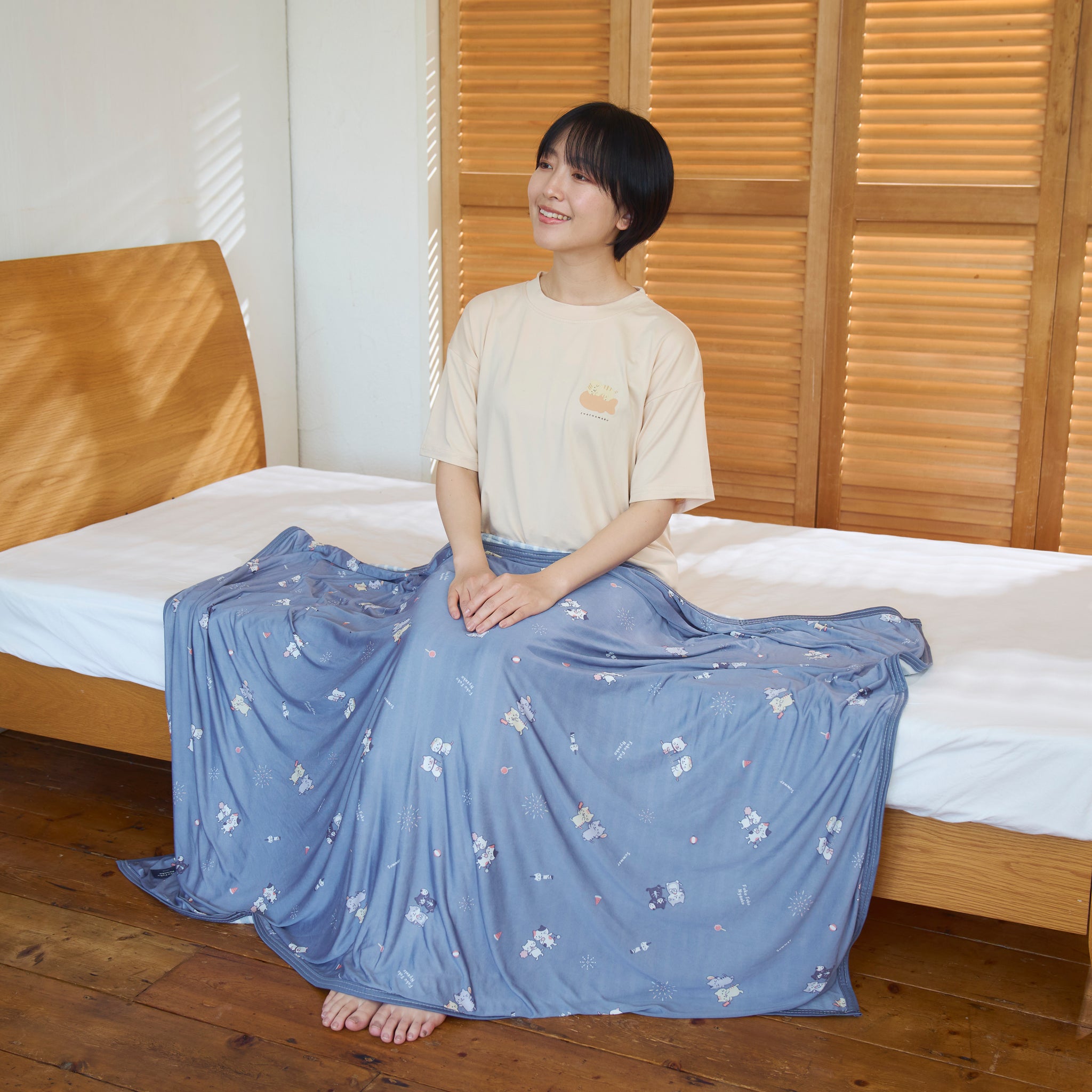 ふくふくにゃんこ 縁日 接触冷感 サマーケット L – HAPiNS online shop
