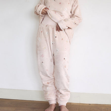 ふくふくにゃんこ フランネル足ポカ腹巻パンツ 【2026_秋冬】