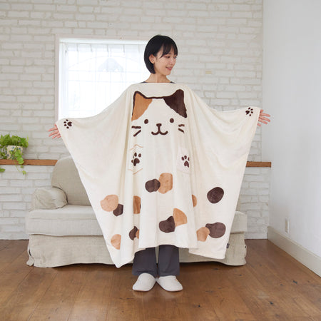 ふくふくにゃんこ 着るにゃんケット 着る毛布 ブランケット  【2026_秋冬】