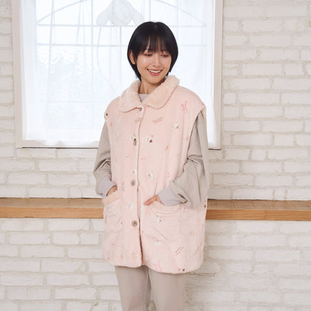 ふくふくにゃんこ フランネルあったかベスト 【2026_秋冬】