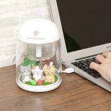  ふくふくにゃんこ パーソナル加湿器（ガーデン型）
