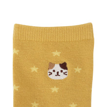  Fuku Fuku Nyanko星柄クルーソックス【3足税込1100円】
