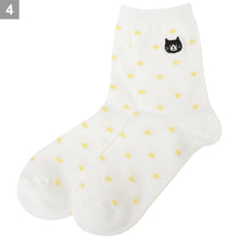  Fuku Fuku Nyanko星柄クルーソックス【3足税込1100円】
