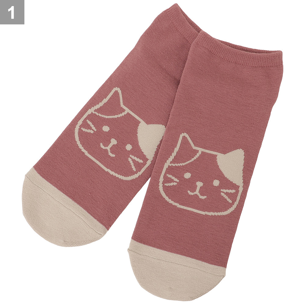 Fuku Fuku Nyankoシンプルスニーカーソックス【3足税込1100円】