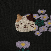  Fuku Fuku Nyanko花柄ロークルーソックス【3足税込1100円】
