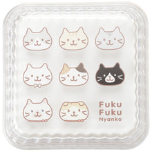  Fuku Fuku Nyankoフェイス2段ランチボックス
