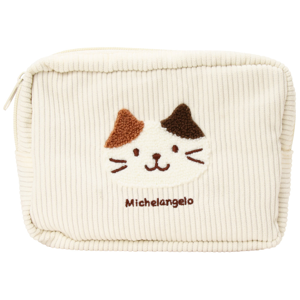 Fuku Fuku Nyankoコーデュロイボックスポーチ