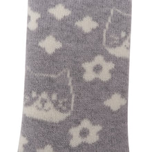  Fuku Fuku Nyanko裏起毛総柄ソックス【3足税込1100円】
