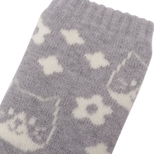  Fuku Fuku Nyanko裏起毛総柄ソックス【3足税込1100円】
