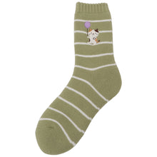  Fuku Fuku Nyanko裏起毛ボーダーソックス【3足税込1100円】
