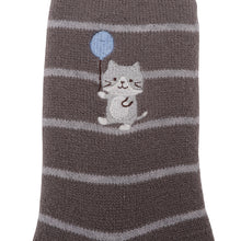  Fuku Fuku Nyanko裏起毛ボーダーソックス【3足税込1100円】
