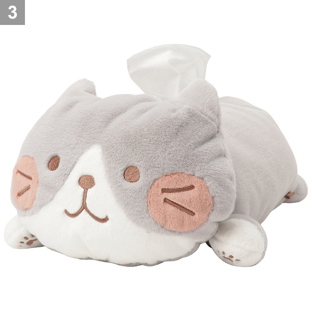 ふくふくにゃんこ ほっぺ寝そべりティッシュボックスカバー – HAPiNS