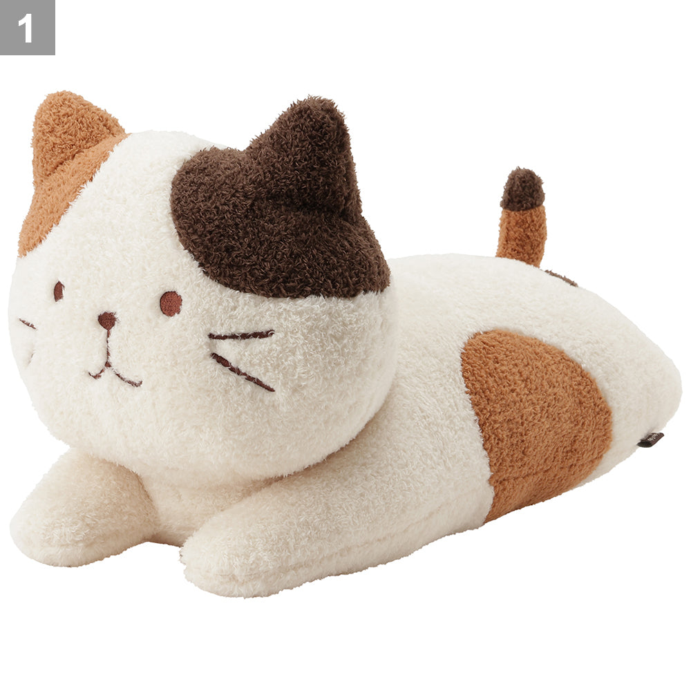 ふくふくにゃんこ ぽわぽわねそべりクッション