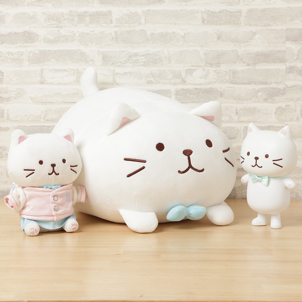 ⭐︎ふくちゃん⭐︎ ふくふくにゃんこ しろたまちゃんBIGソフビフィギュア – HAPiNS online