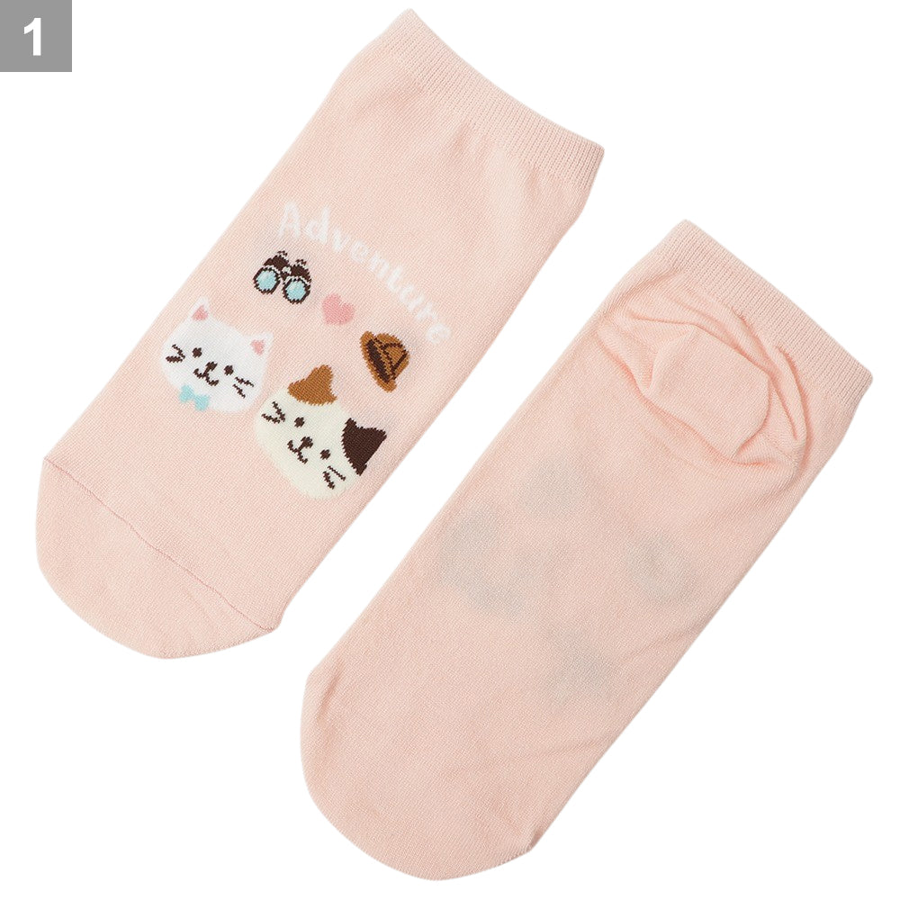 ふくふくにゃんこ サファリスニーカーソックス – HAPiNS online shop