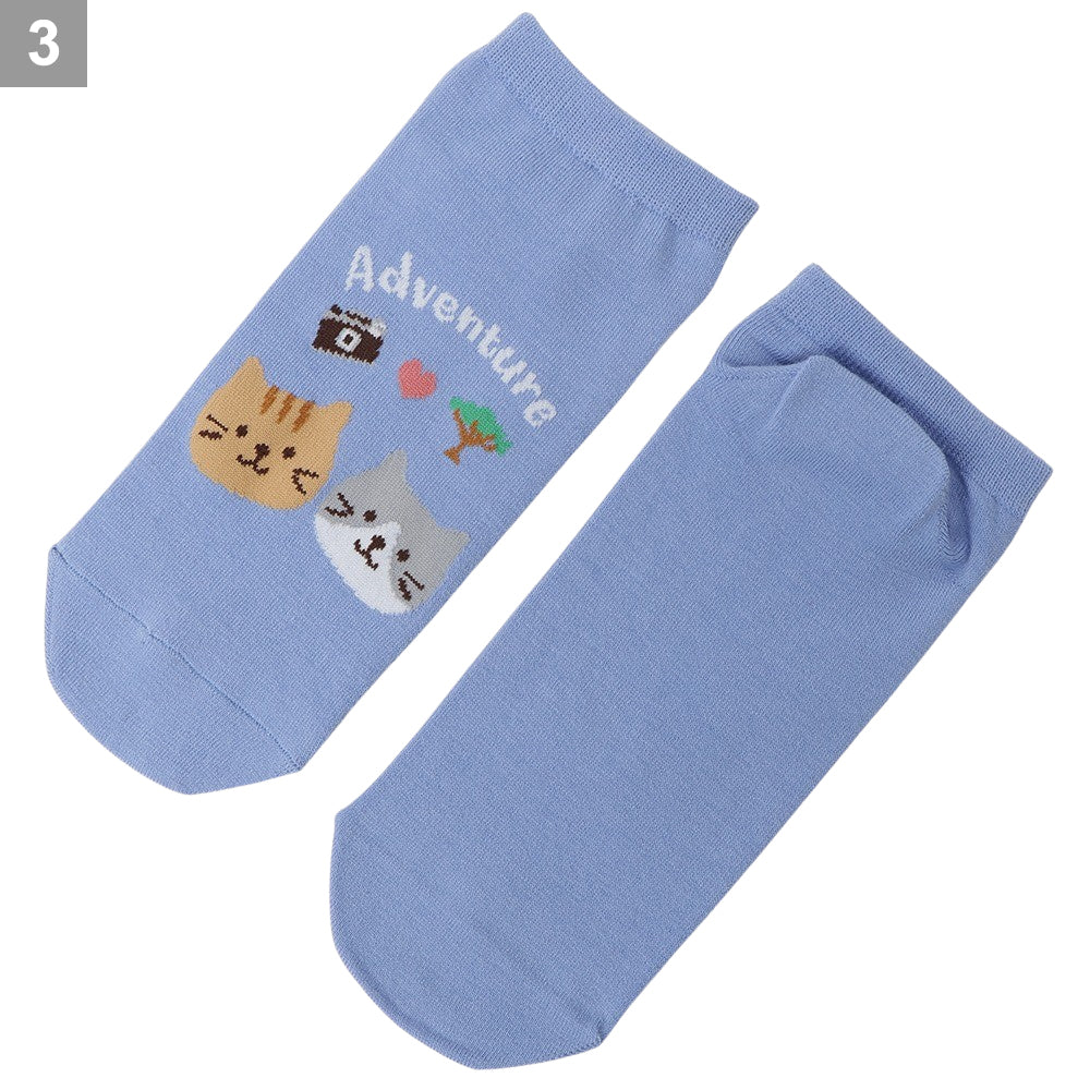 ふくふくにゃんこ サファリスニーカーソックス – HAPiNS online shop