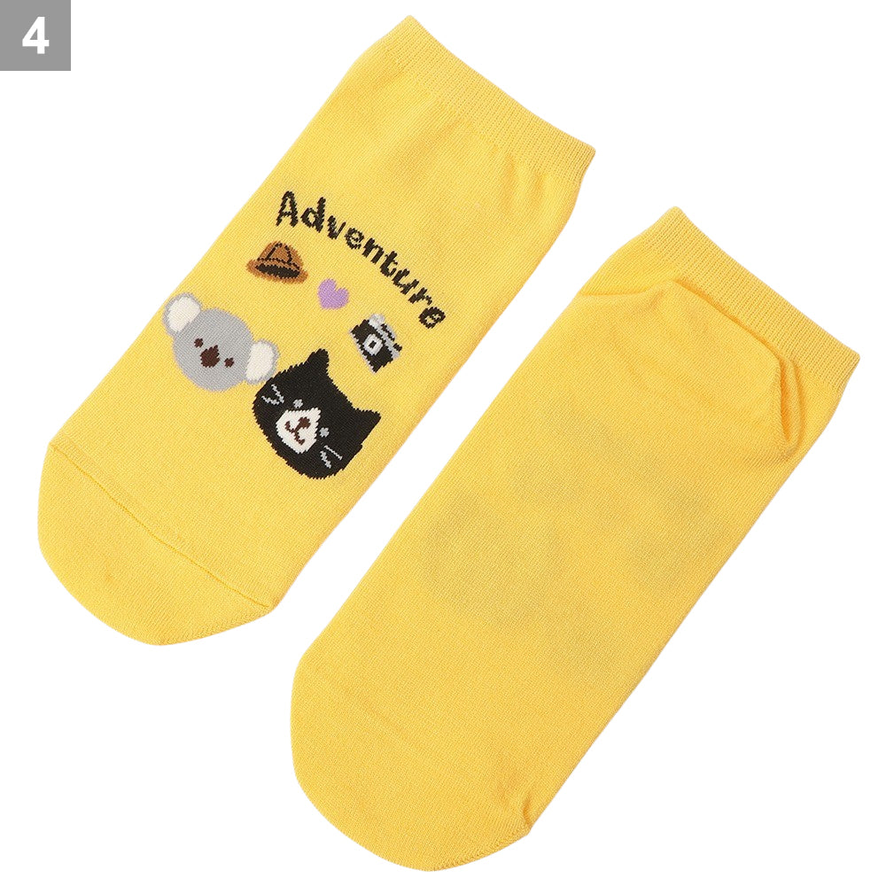 ふくふくにゃんこ サファリスニーカーソックス – HAPiNS online shop