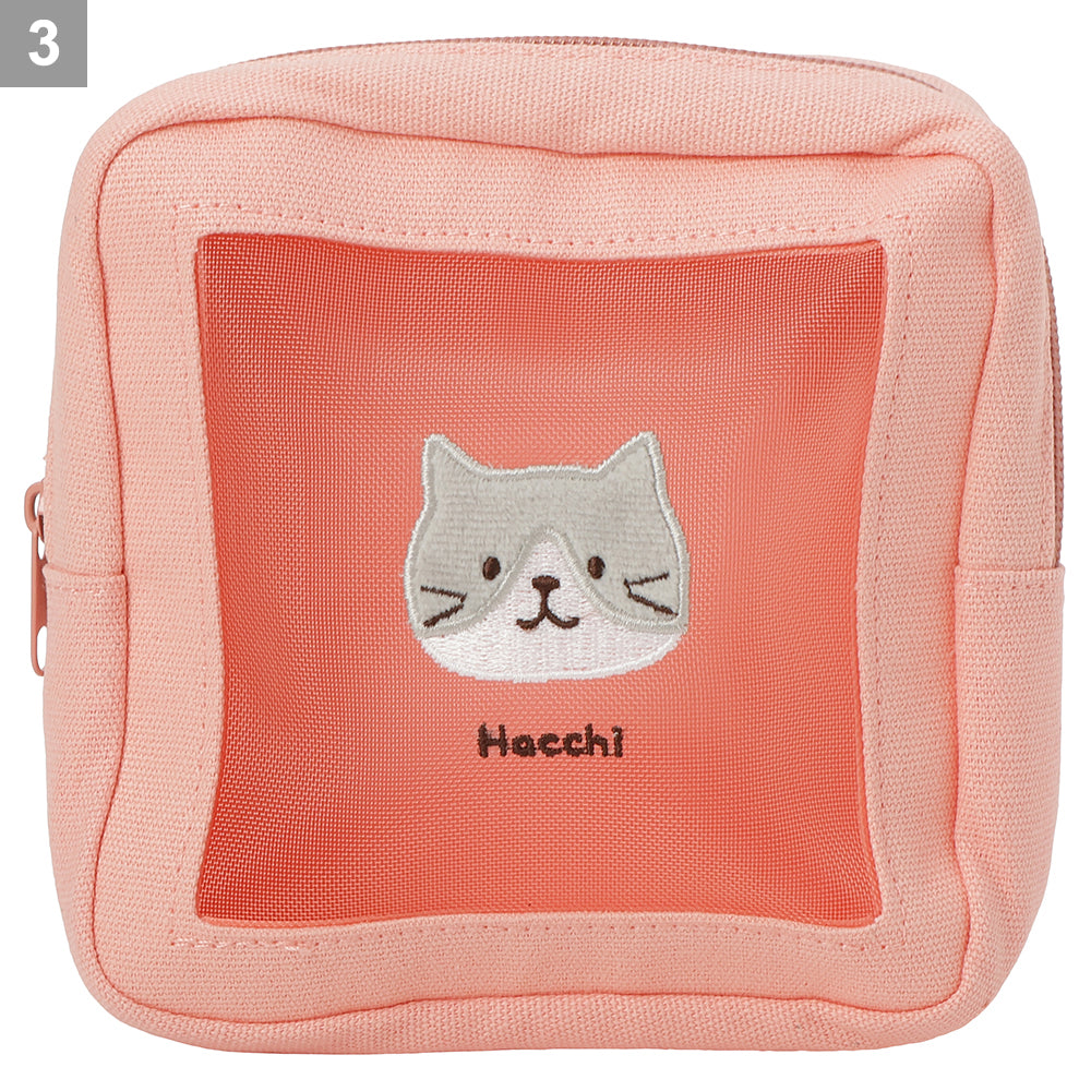 ふくふくにゃんこ カラフルメッシュポーチ – HAPiNS online shop
