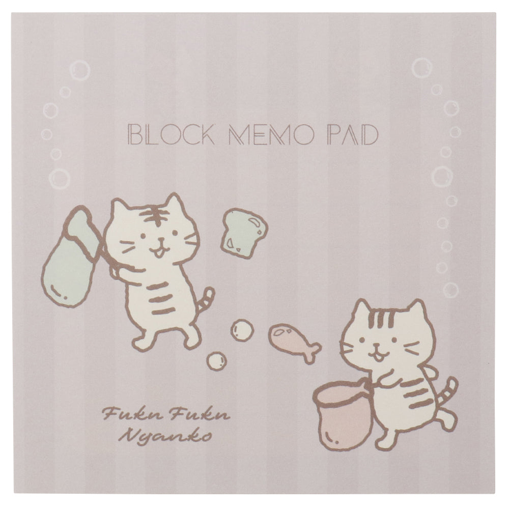 Fuku Fuku Nyankoしゃぼんブロックメモ – HAPiNS online shop