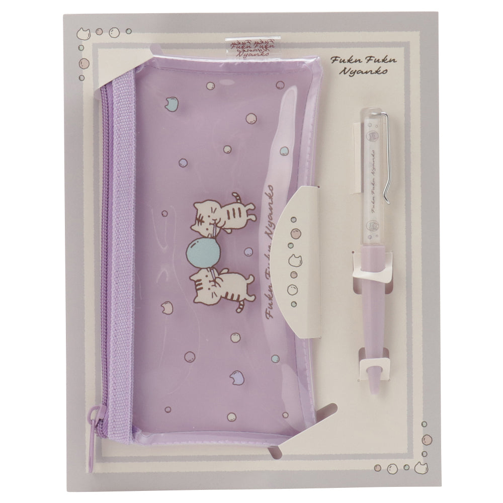 ふくふくにゃんこ しゃぼんペンケースセット – HAPiNS online shop