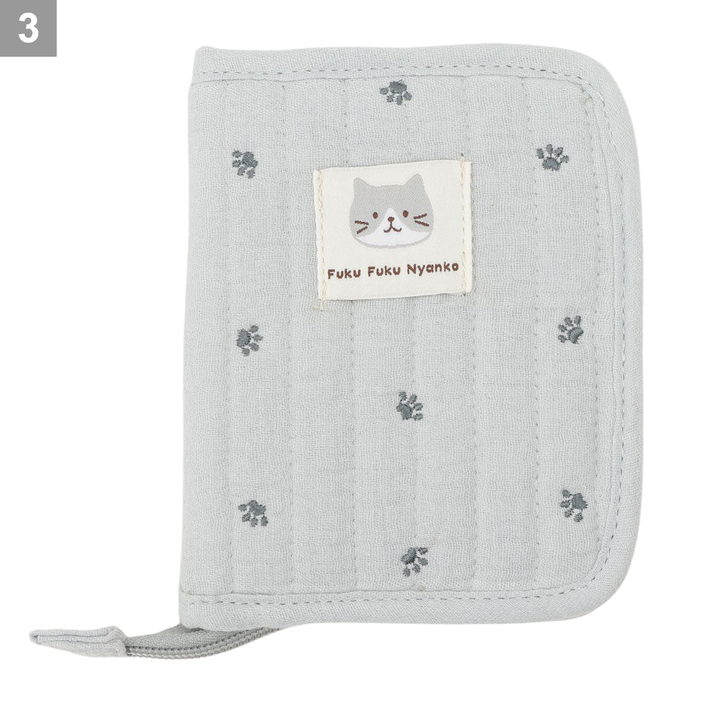 ふくふくにゃんこ コットン多機能マルチポーチ