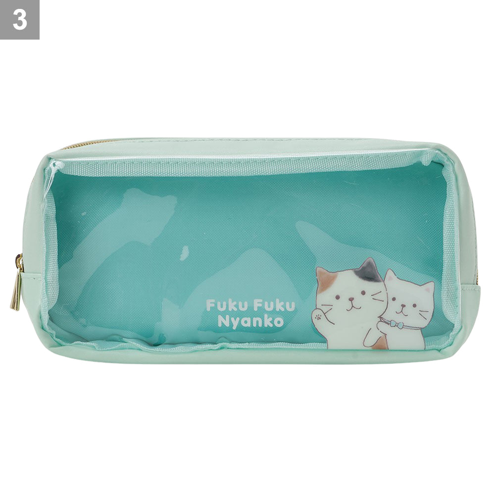 ふくふくにゃんこ クリアペンケース – HAPiNS online shop