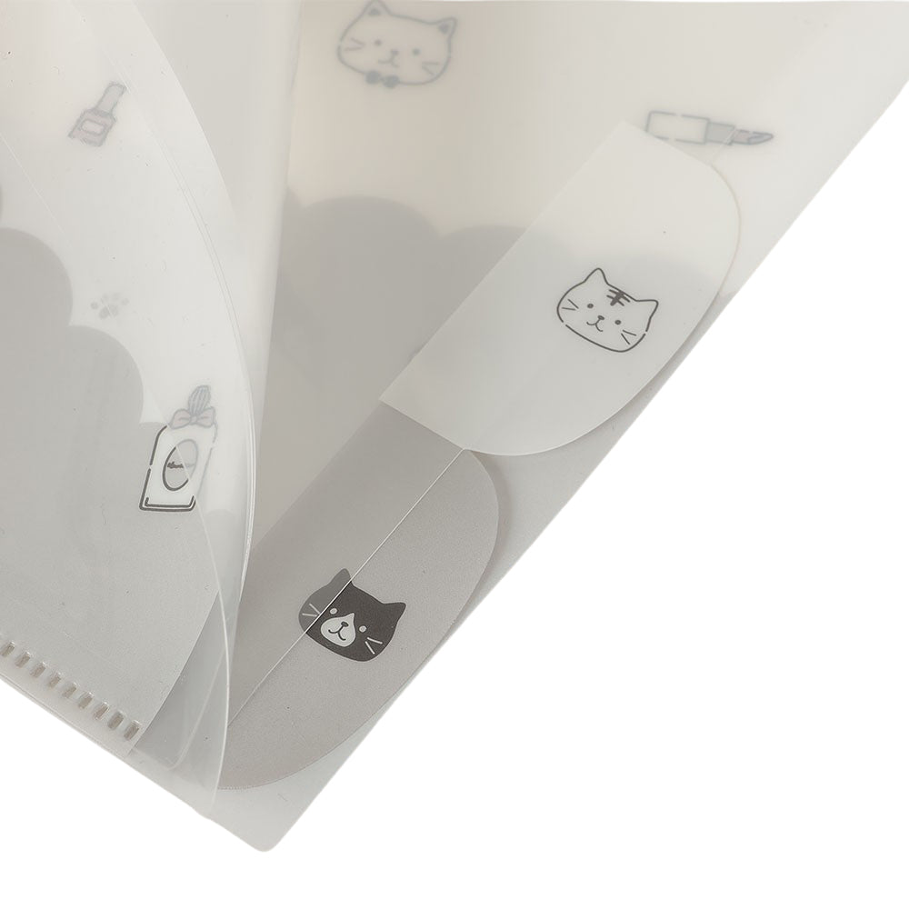 ふくふくにゃんこ インデックス付きクリアファイル – HAPiNS online shop