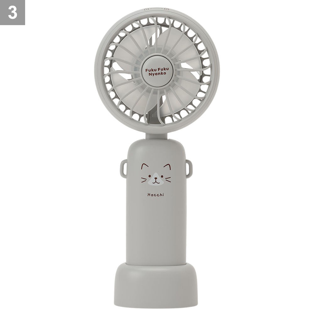 ふくふくにゃんこ 静音3WAYアロマハンディファン – HAPiNS online shop
