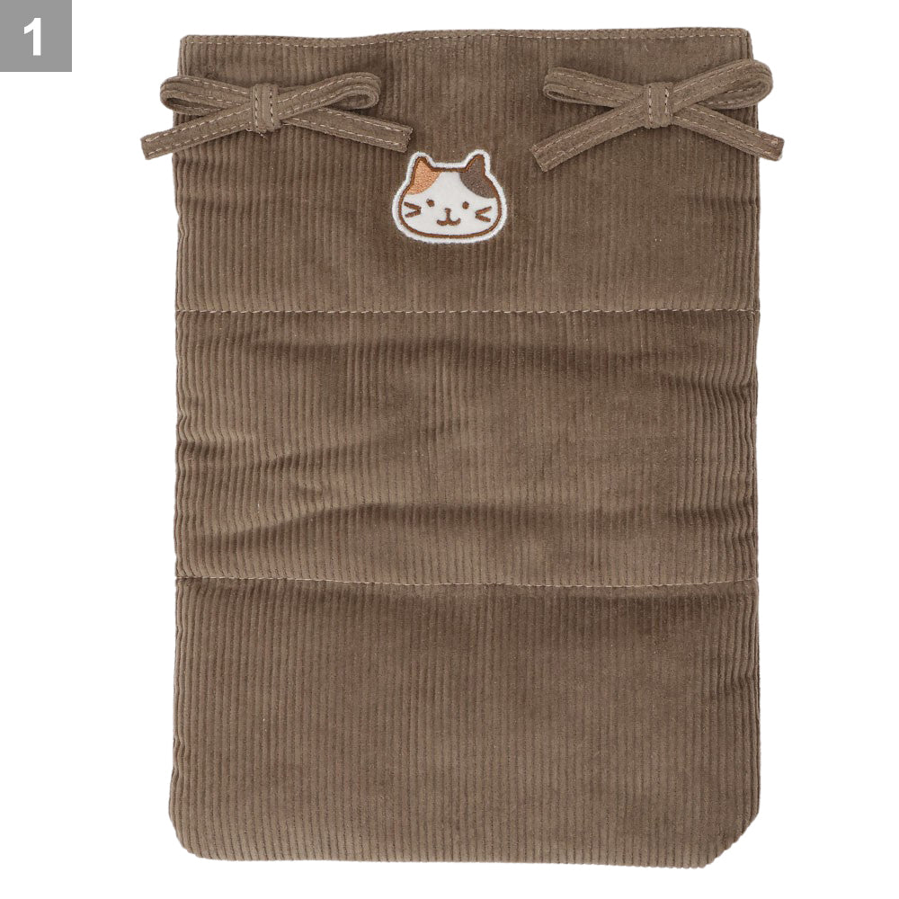 ふくふくにゃんこ コーデュロイパソコンケース