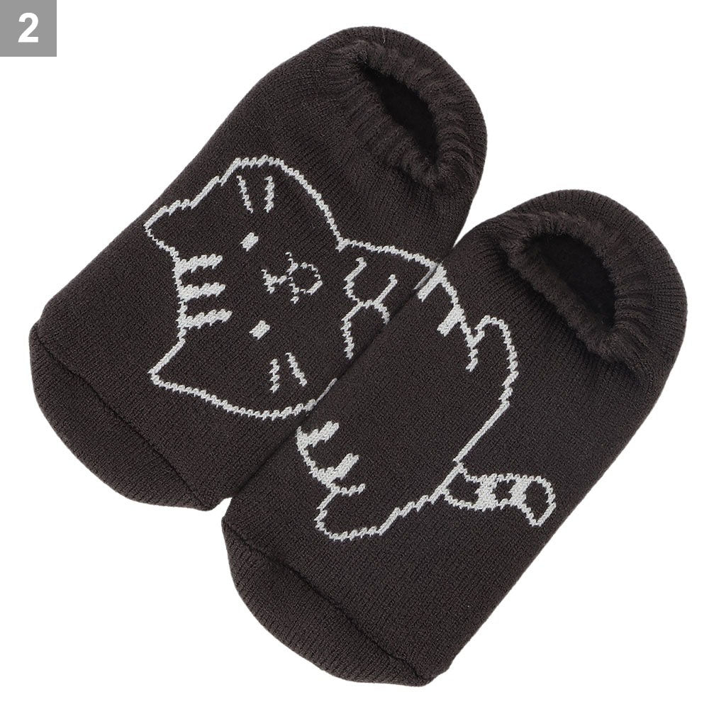 ふくふくにゃんこ ショート裏起毛ソックス – HAPiNS online shop