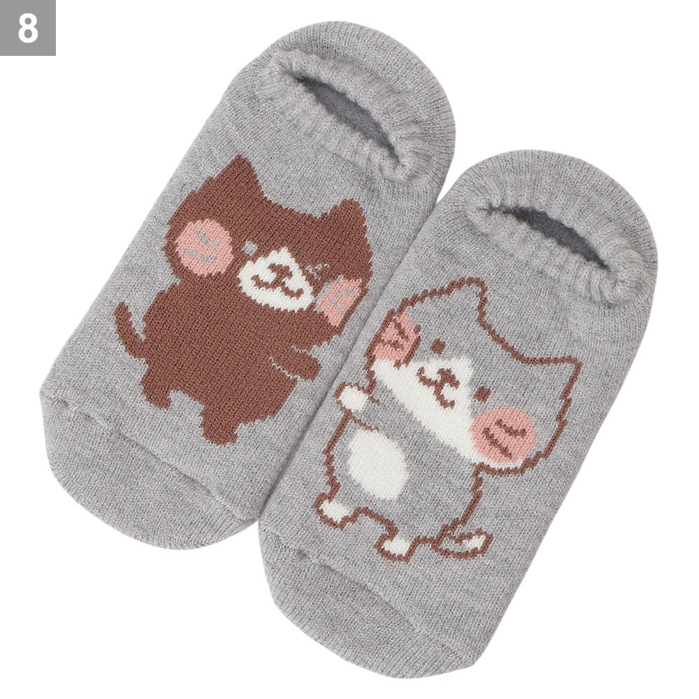 ふくふくにゃんこ ショート裏起毛ソックス – HAPiNS online shop