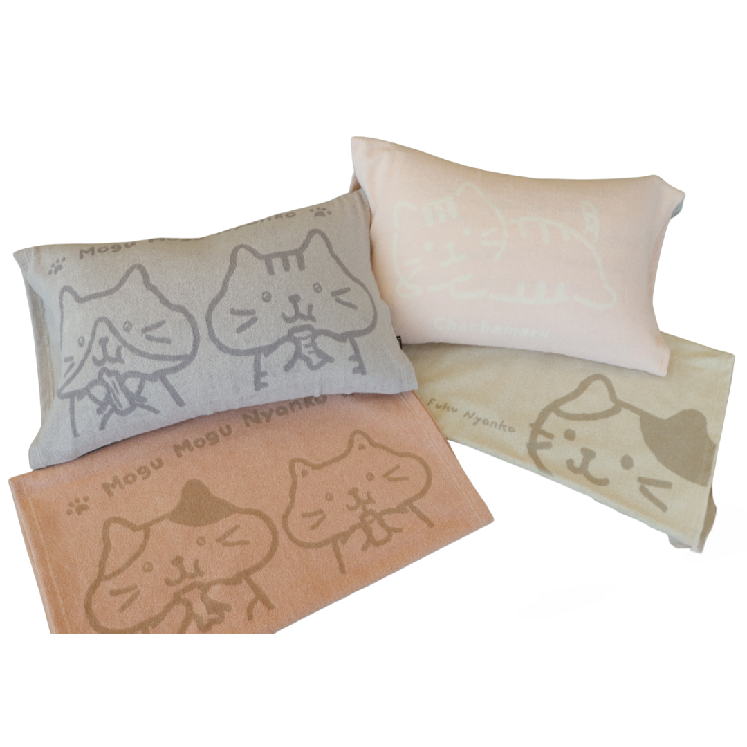 ふくふくにゃんこ のびのび枕カバー – HAPiNS online shop ふくふくにゃんこ のびのび枕カバー – HAPiNS online shop