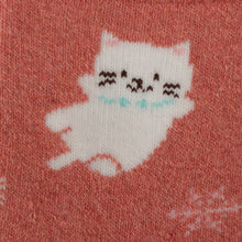  Fuku Fuku Nyanko毛混内パイルロークルーソックス【3足税込1100円】
