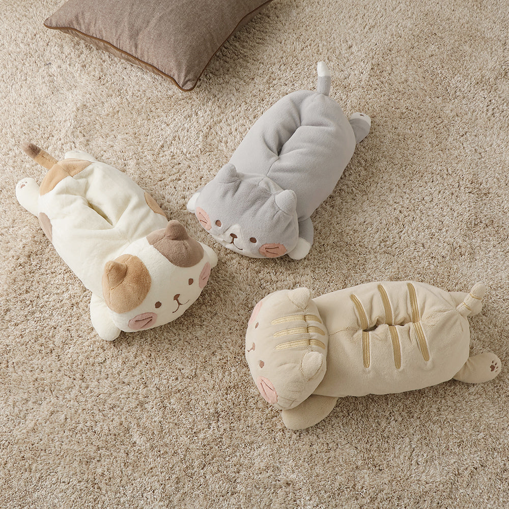 ふくふくにゃんこ ほっぺ寝そべりティッシュボックスカバー – HAPiNS