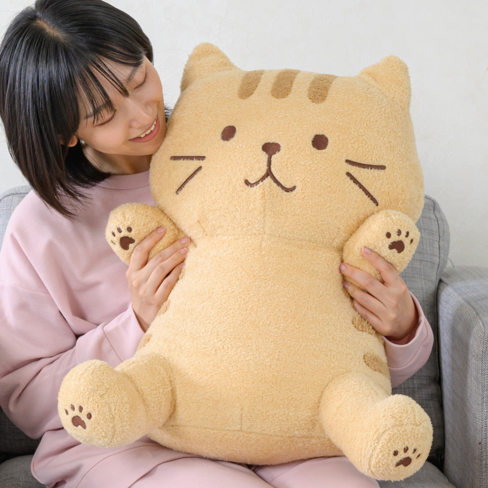 にゃんこ大好き(^-^) ふくふくにゃんこ ぽわぽわBIG抱きぐるみ（スコア・シャーシャ
