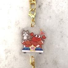  【予約販売】ふくふくにゃんこ 10周年記念3連キーホルダー
