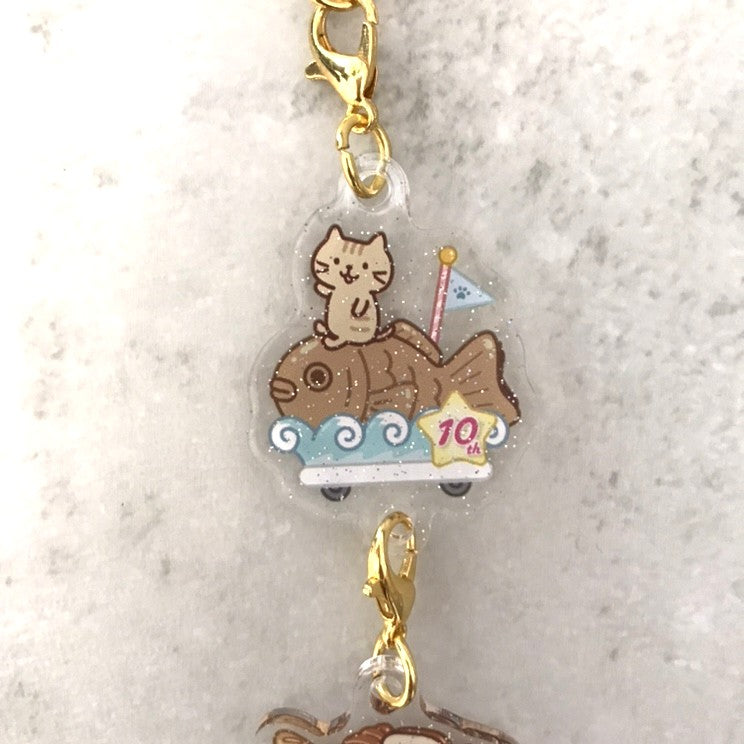 ふくふくにゃんこ 10周年記念3連キーホルダー – HAPiNS online shop