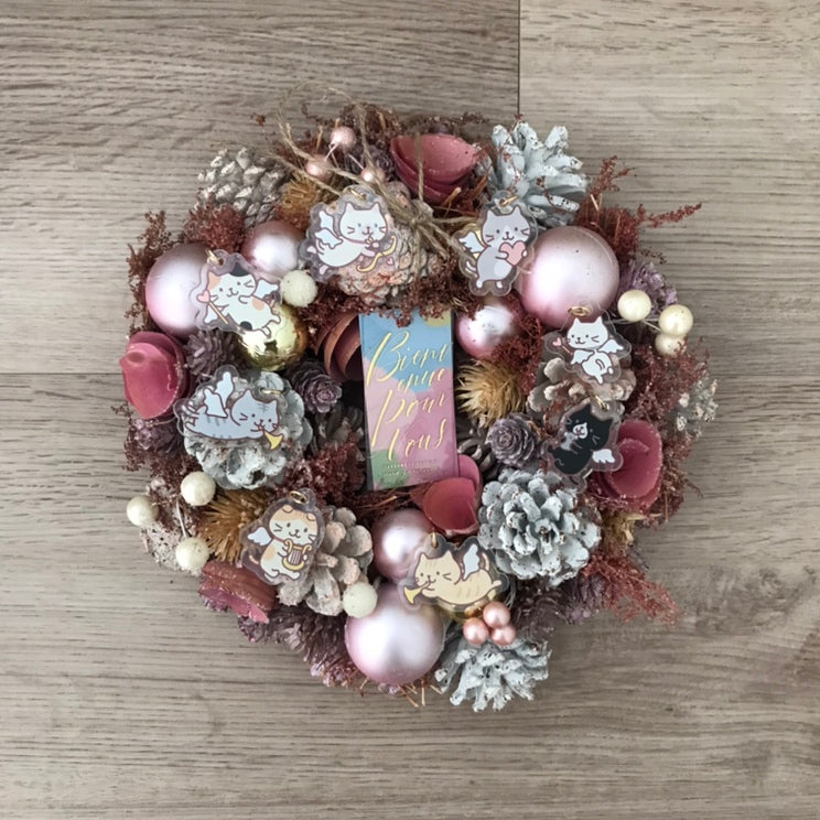 ふくふくにゃんこ エンジェルクリスマスリース【WEB限定】
