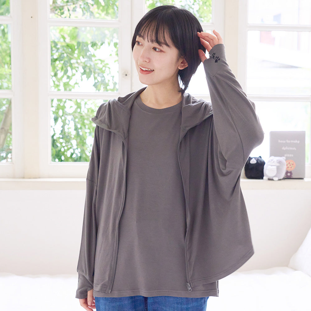 ふくふく ふくふくにゃんこ UVフェイスカバーパーカー – HAPiNS online shop