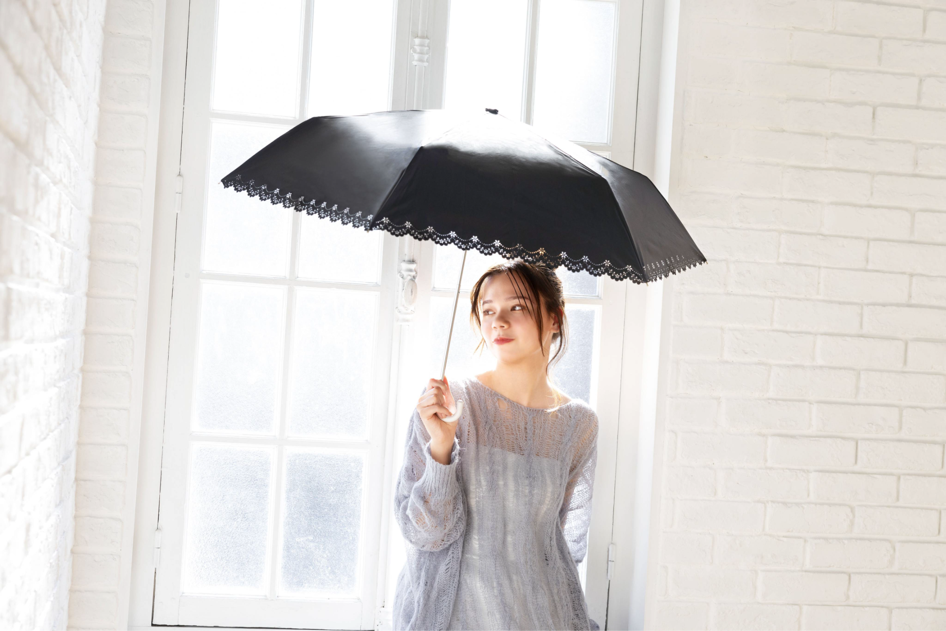 晴雨兼用 フラワーヒートカット 折りたたみ傘 (924-053) – HAPiNS