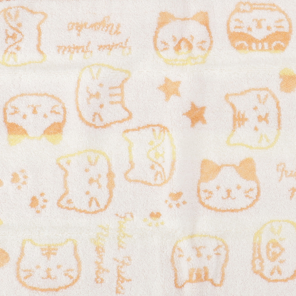 ふくふくにゃんこ フェイス無撚糸フェイスタオル2枚組 – HAPiNS