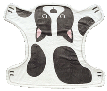  犬のかたちブランケット
