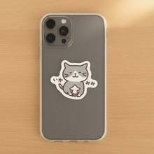  いかみみステッカー × iPhone 16（スクエア・ステッカー反映）
