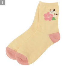  Fuku Fuku Nyankoクルーソックス/フラワー【3足税込1100円】
