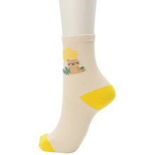  Fuku Fuku Nyankoクルーソックス/フラワー【3足税込1100円】
