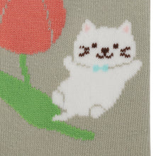 Fuku Fuku Nyankoクルーソックス/フラワー【3足税込1100円】

