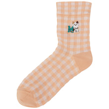 Fuku Fuku Nyankoクルーソックス/ギンガムチェック【3足税込1100円】

