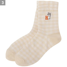  Fuku Fuku Nyankoクルーソックス/ギンガムチェック【3足税込1100円】
