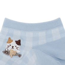  Fuku Fuku Nyankoスニーカーソックス/ギンガムチェック【3足税込1100円】
